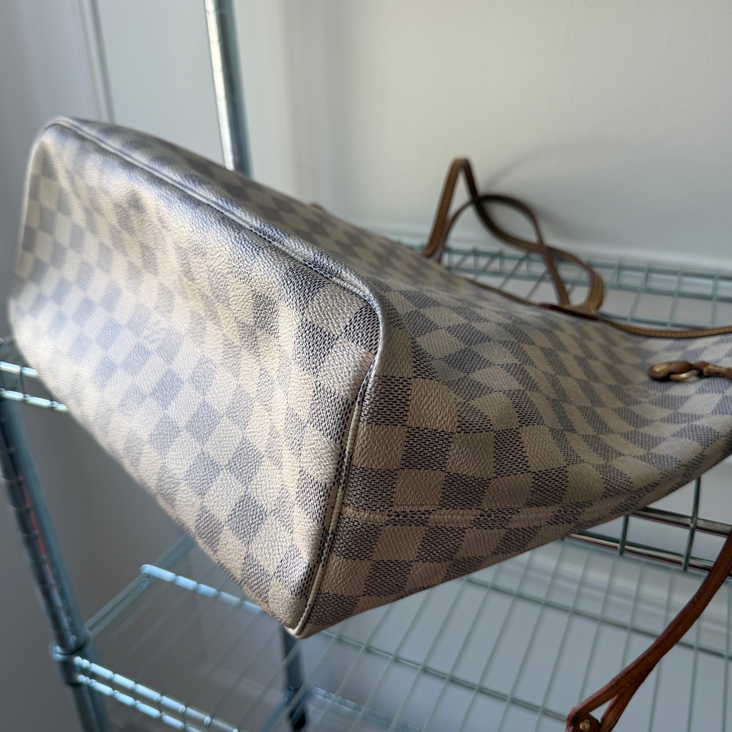 Pre-Owned Damier Azur Canvas Neverfull MM
