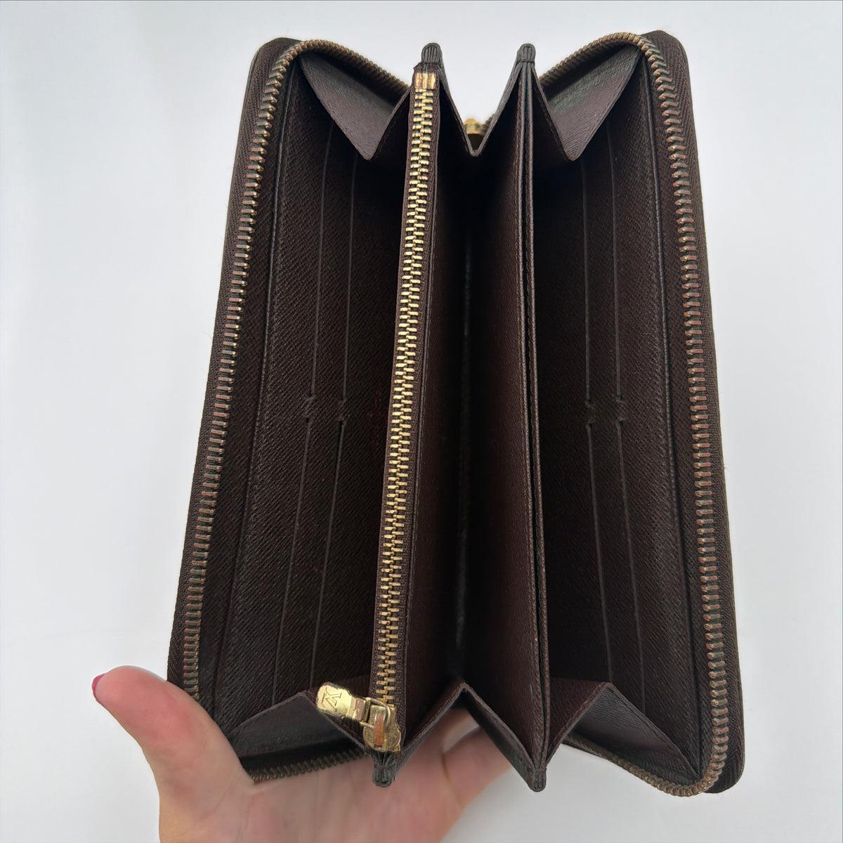 Pre-Owned Damier Ebeen Coated Canvas Wallet
