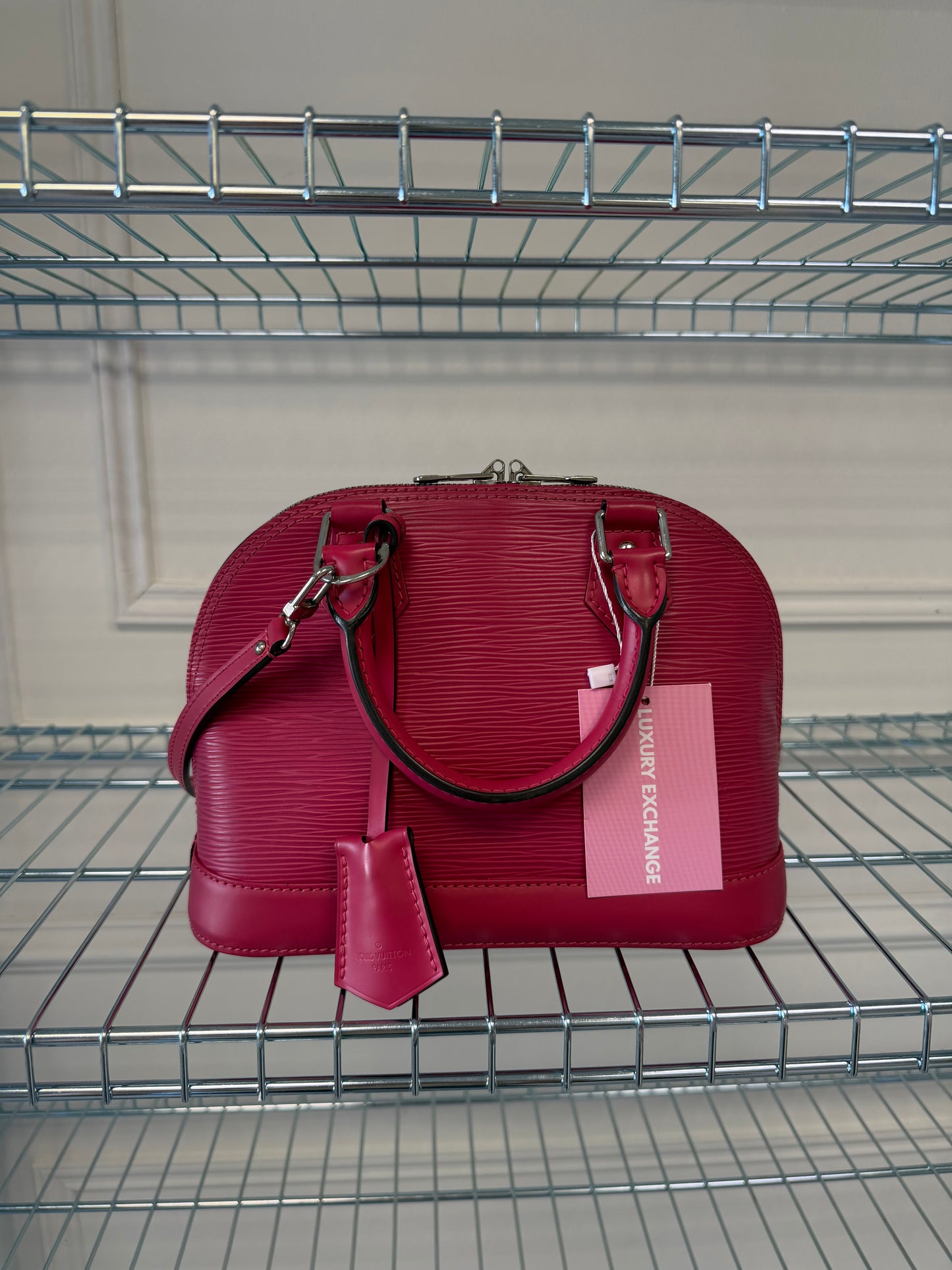 Pre-Owned Pink Epileather Alma BB