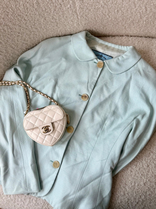 Light Blue Prada Suit UK8