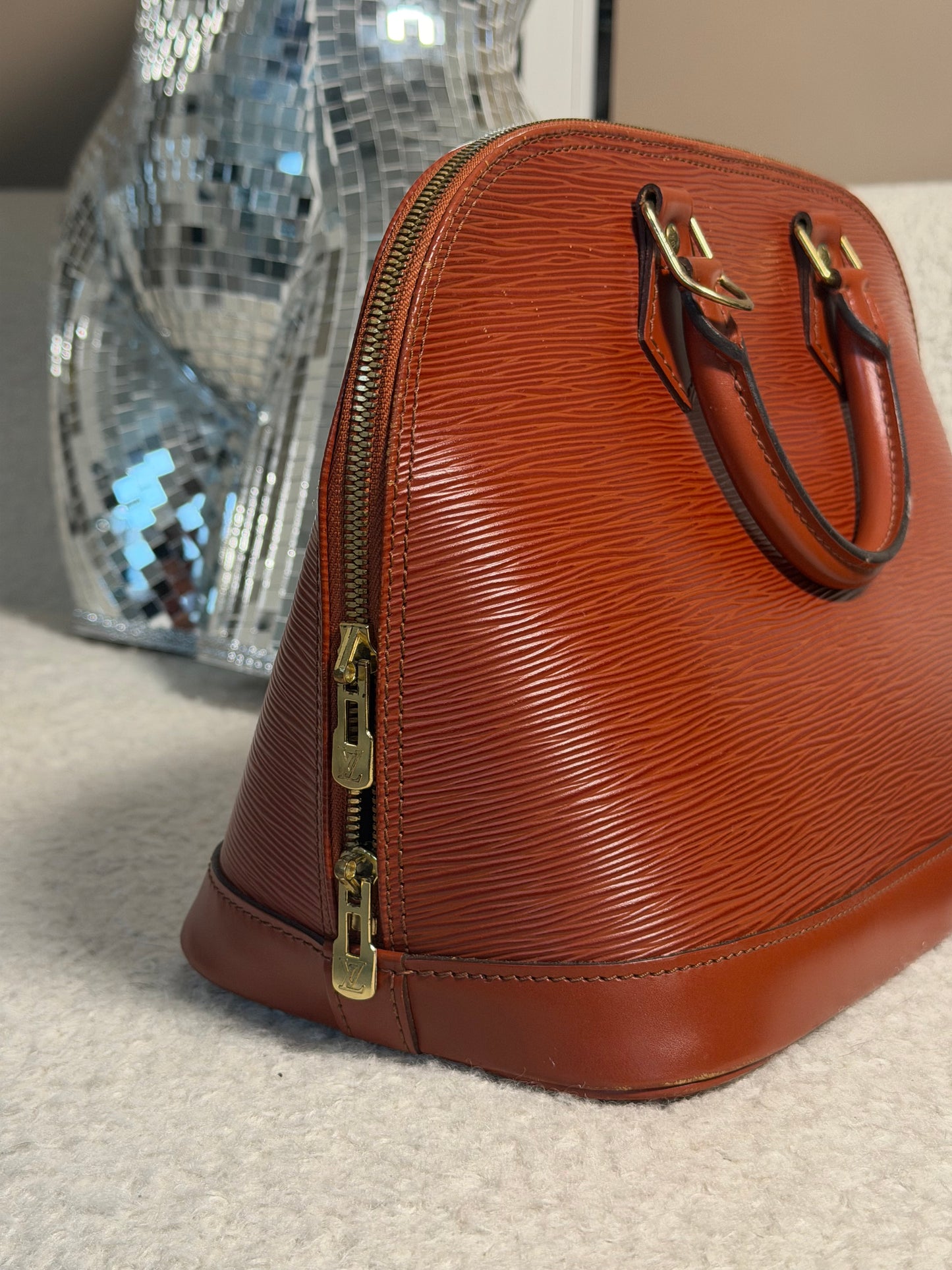Pre-Owned Orange Epileather Alma PM