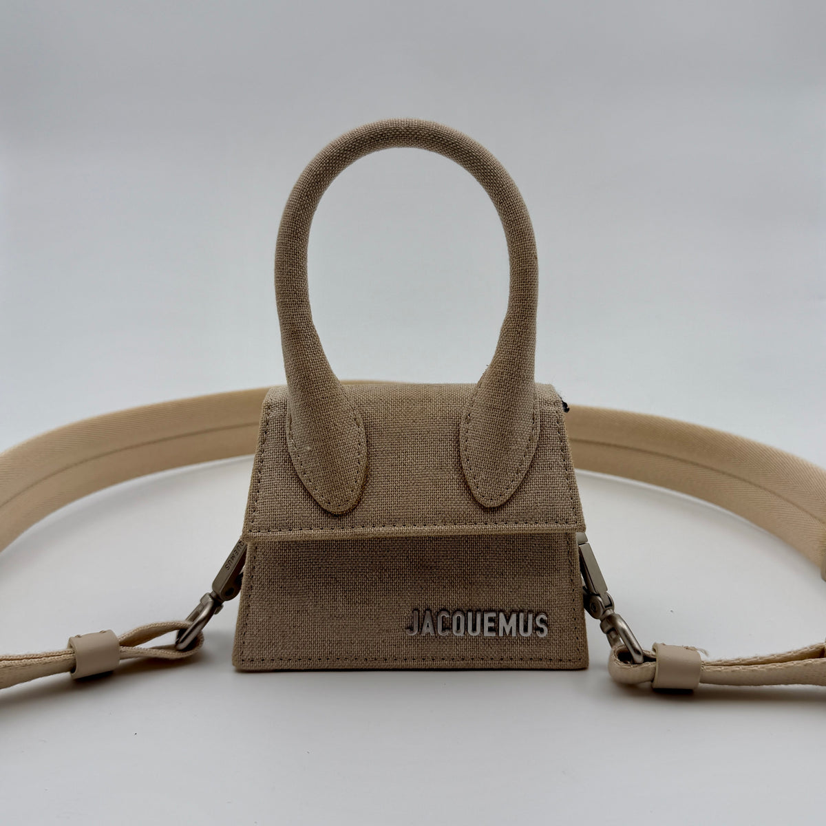 Pre-Owned Beige Canvas Mini Chiquito Bag