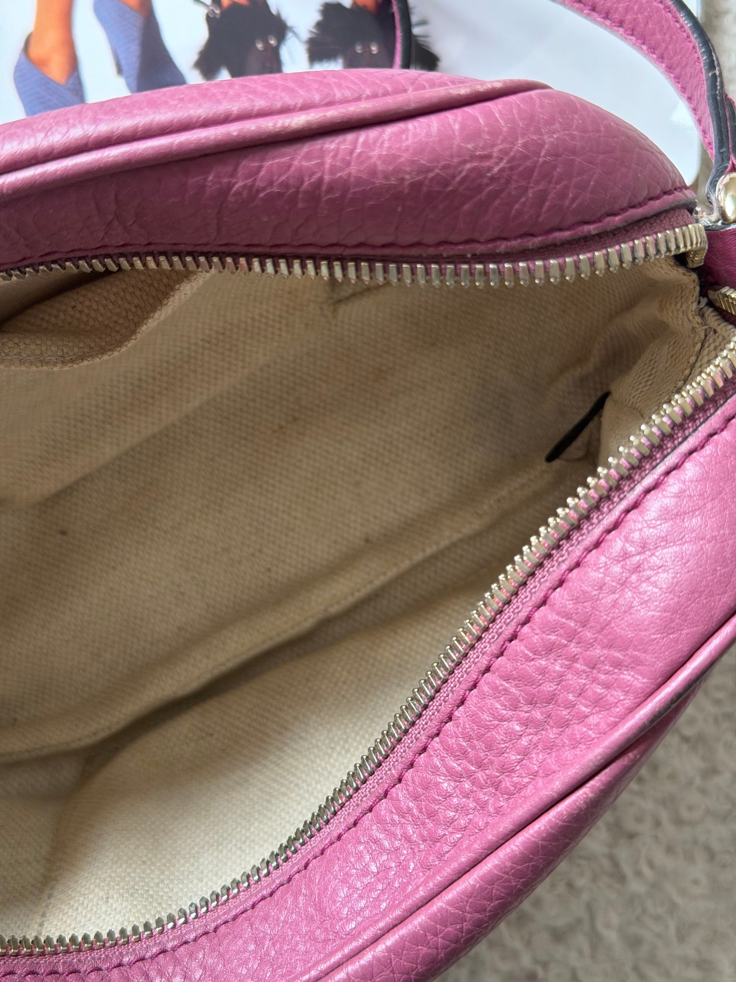 Pre-Owned Purple Leather Soho Disco Crossbody Bag