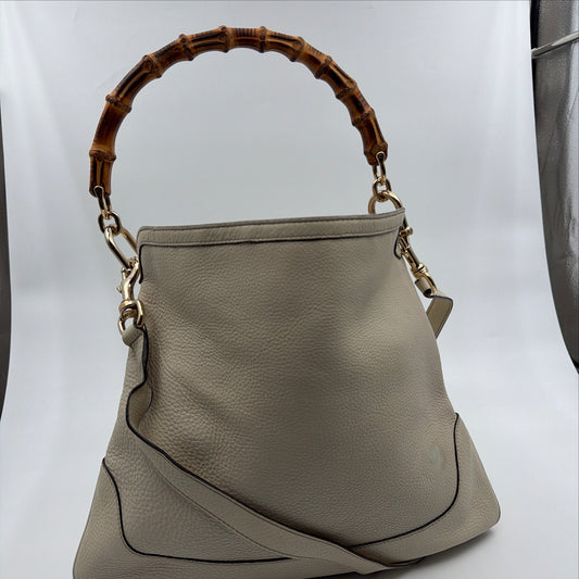 Pre-Owned Off-White Bamboo Leather Shoulder Bag