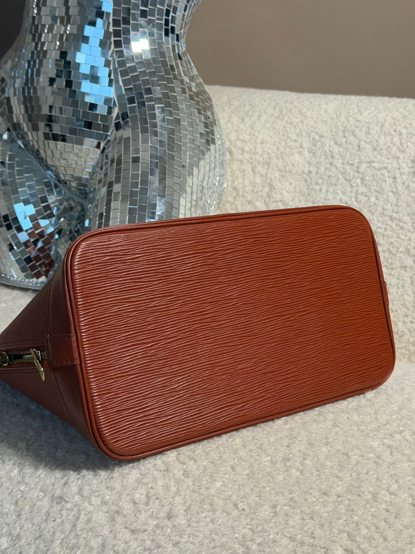 Pre-Owned Orange Epileather Alma PM
