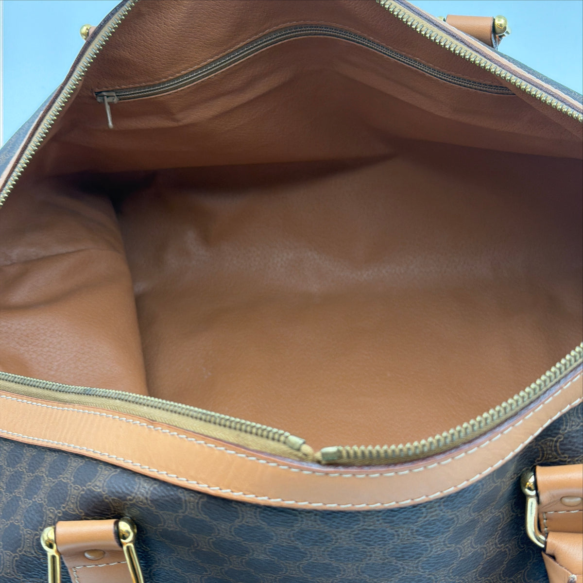 Pre-Owned Brown Macadam Canvas Keepall 50