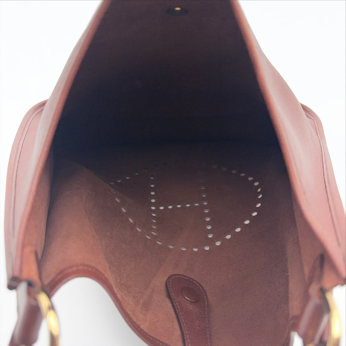 Pre-Owned Brown Epsom Leather Evelyne