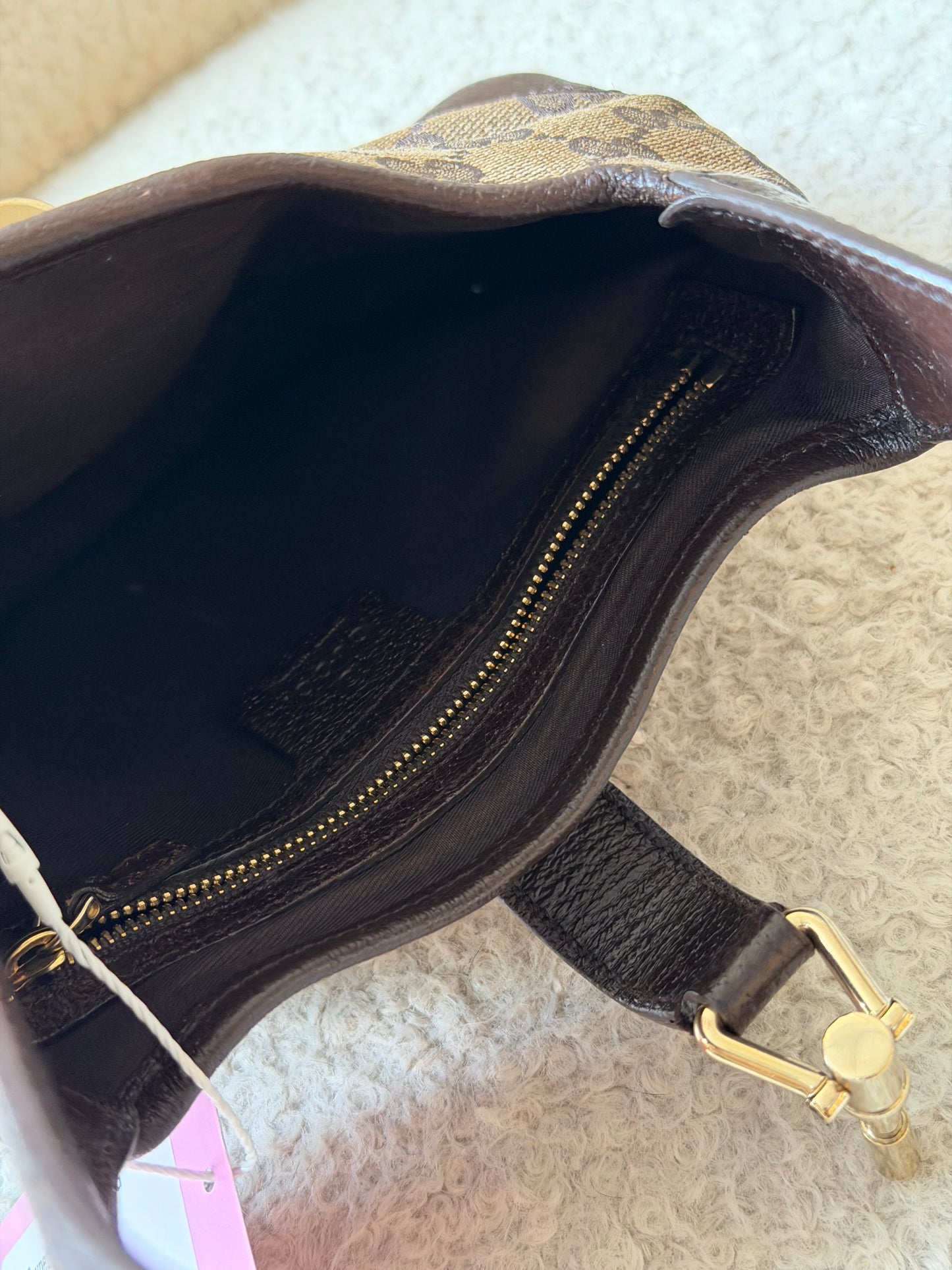 Pre-Owned Beige/Brown GG Canvas Jackie Handbag