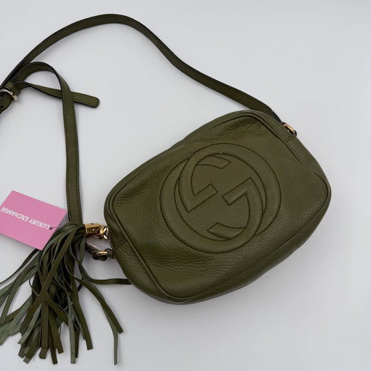 Pre-Owned Green Soho Leather Camera Bag