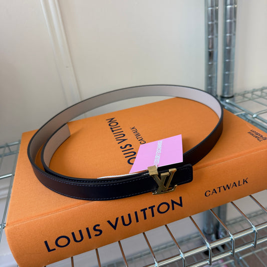 Pre-Owned Gold-Tone Initiales Leather Belt