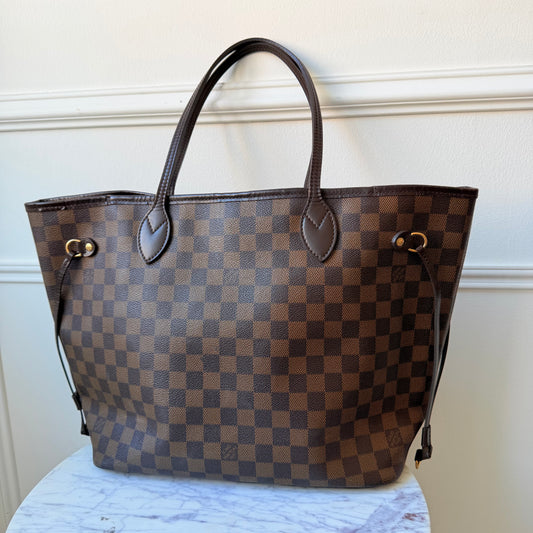 2009 Neverfull MM Damier Ebene