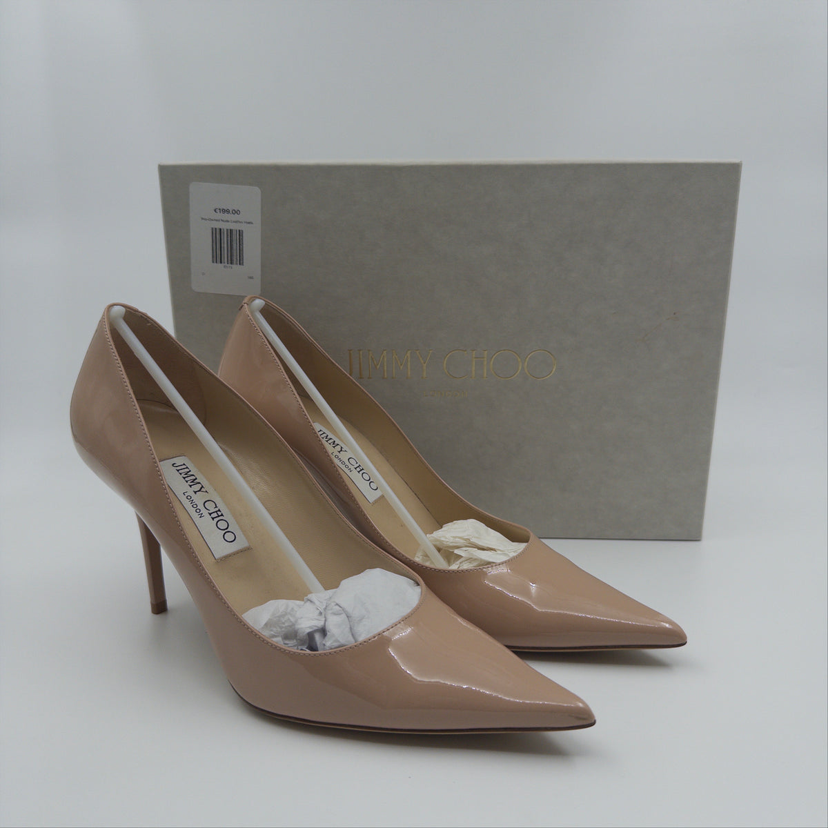 Pre-Owned Nude Leather Heels