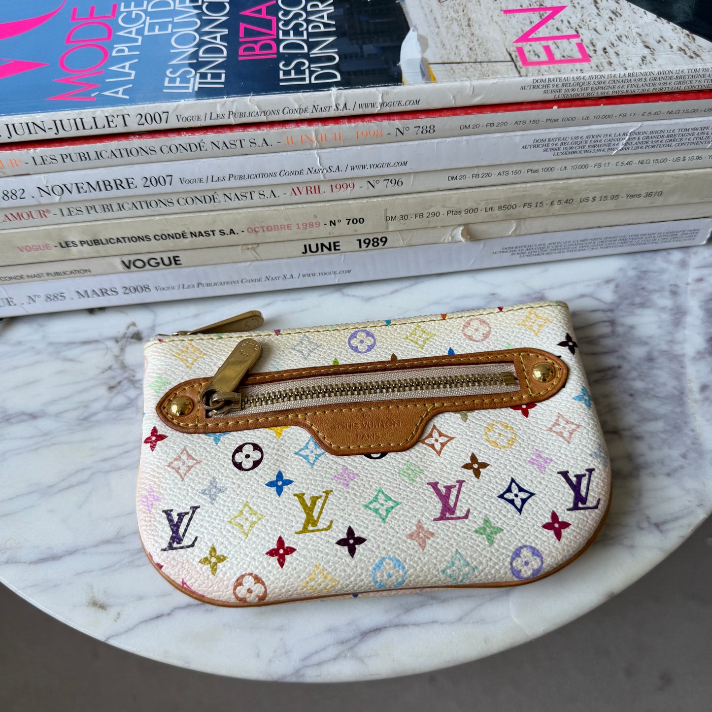Pre-Owned LV Multicolore Canvas Key Pouch