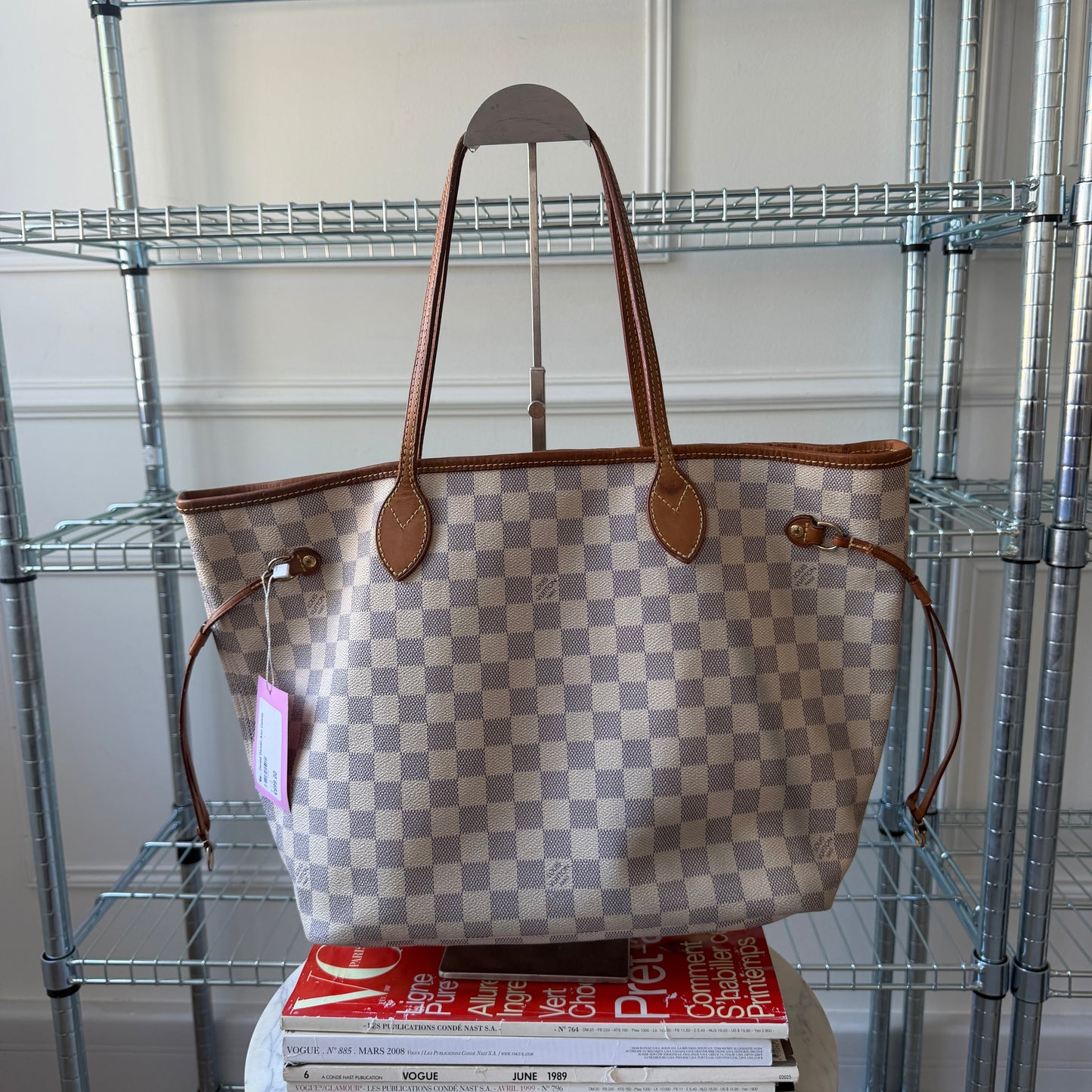 Pre-Owned Damier Azur Canvas Neverfull MM