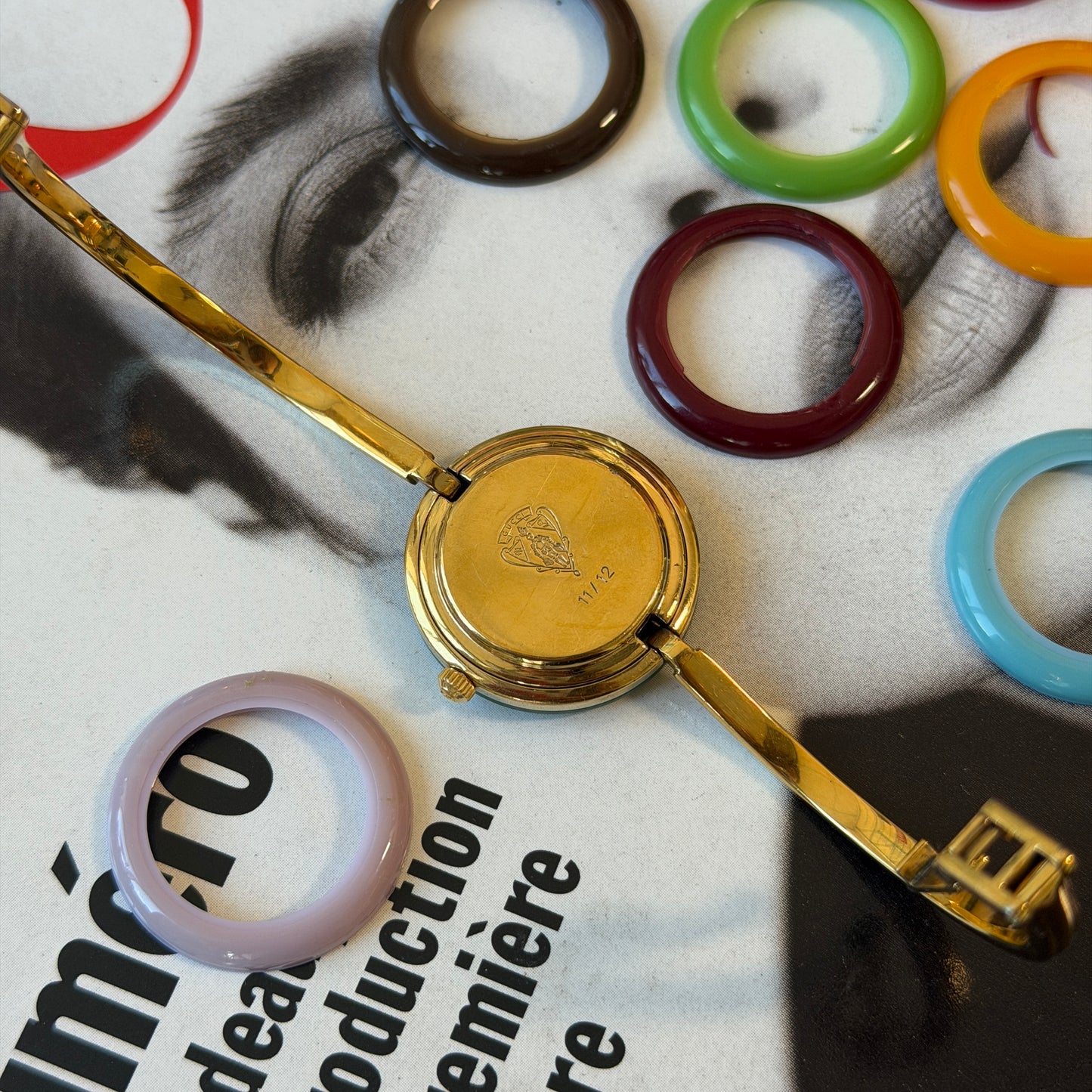 Pre-Owned Change Bezel - All Inserts Gold-Tone Metal Watch