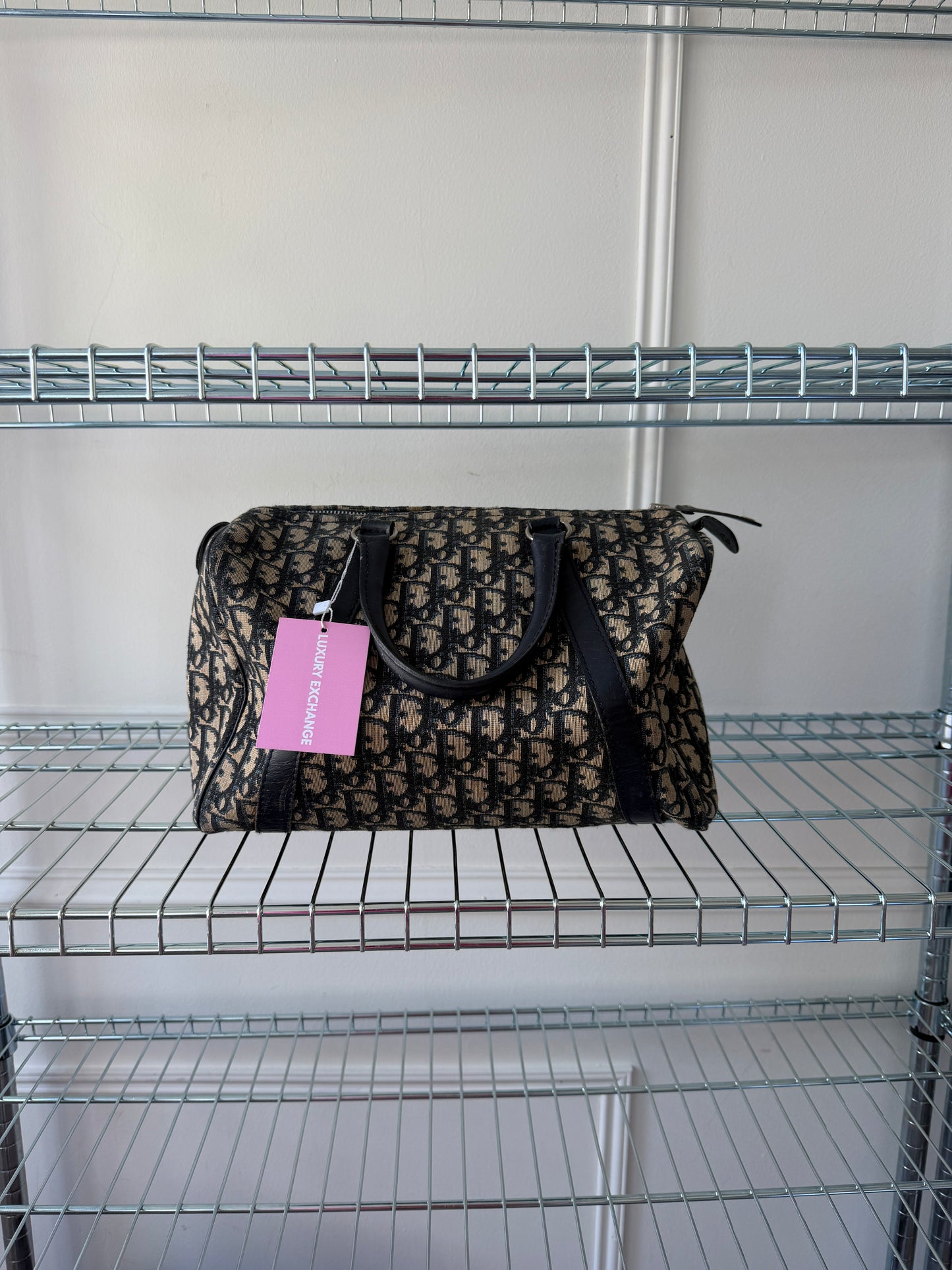 Pre-Owned Dior Oblique Trotter Canvas Handbag