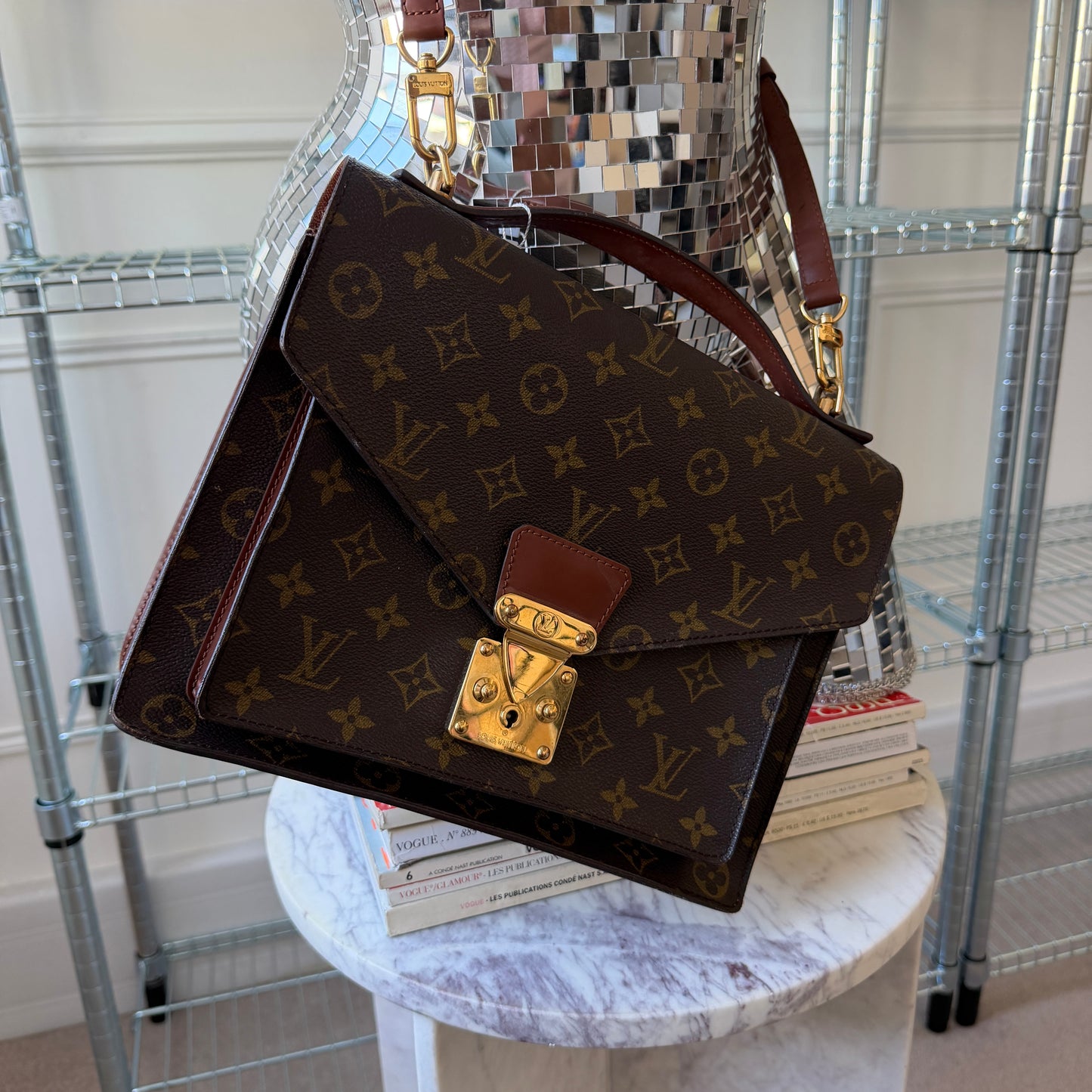 Pre-Owned LV Monogram Canvas Monceau GM Crossbody Bag