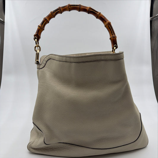 Pre-Owned Off-White Bamboo Leather Shoulder Bag
