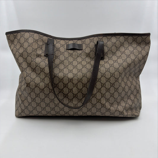 Pre-Owned GG Supreme Canvas Shopper Tote