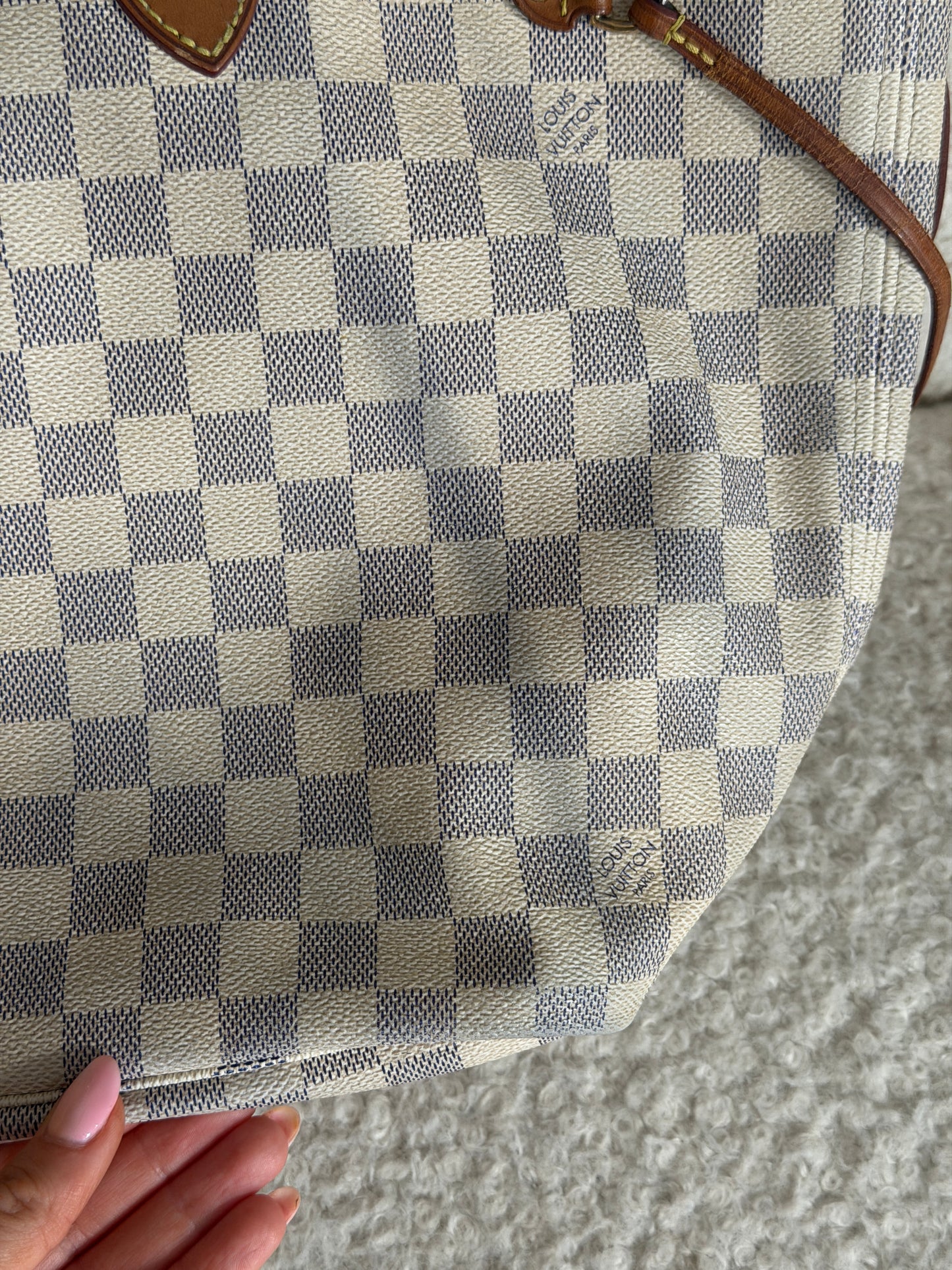 Pre-Owned Damier Azur Canvas Neverfull MM