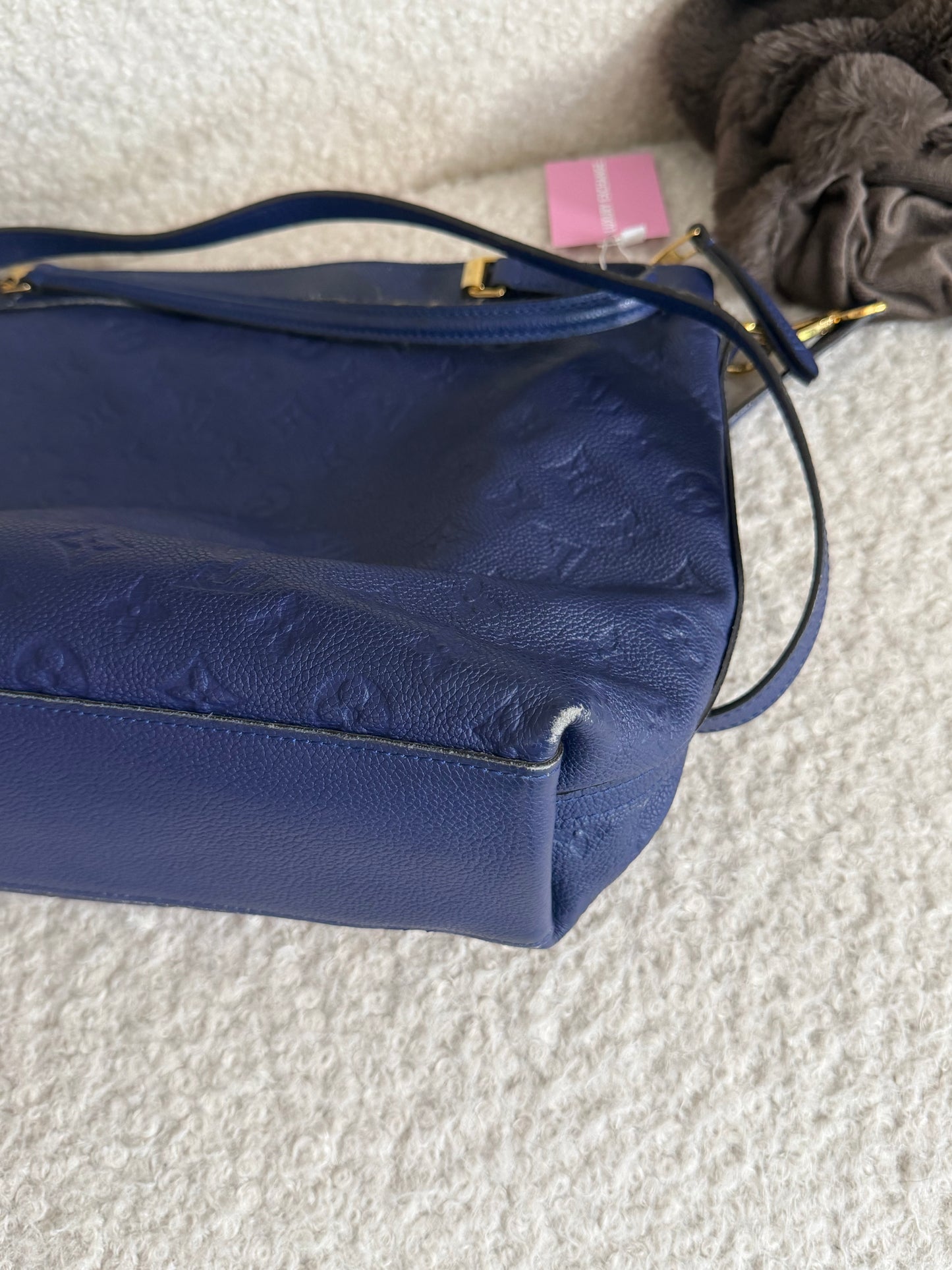 Pre-Owned Cobalt Blue Monogram Empreinte Leather Shoulder Bag
