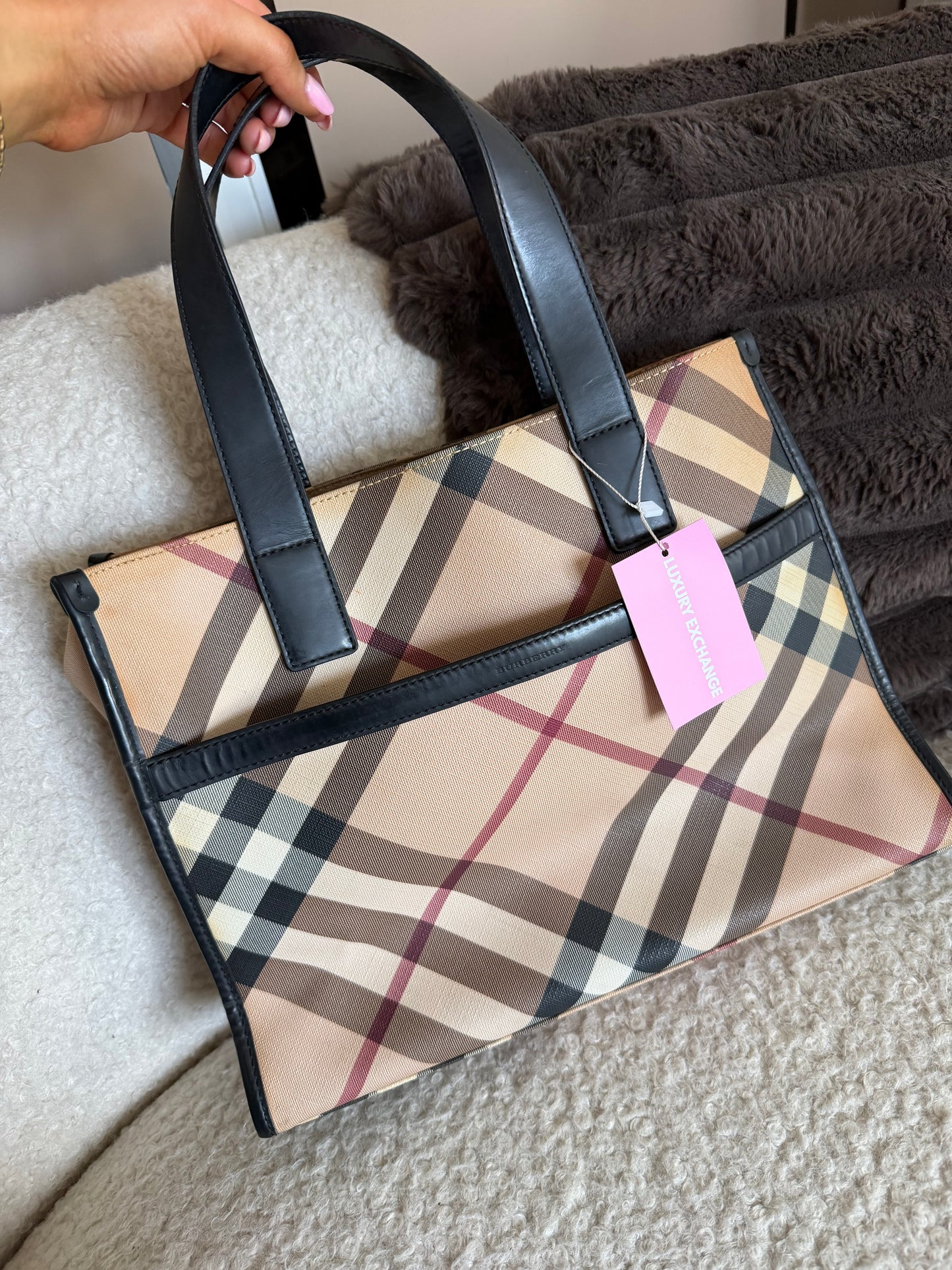 Pre-Owned Novacheck Coated Canvas Handbag