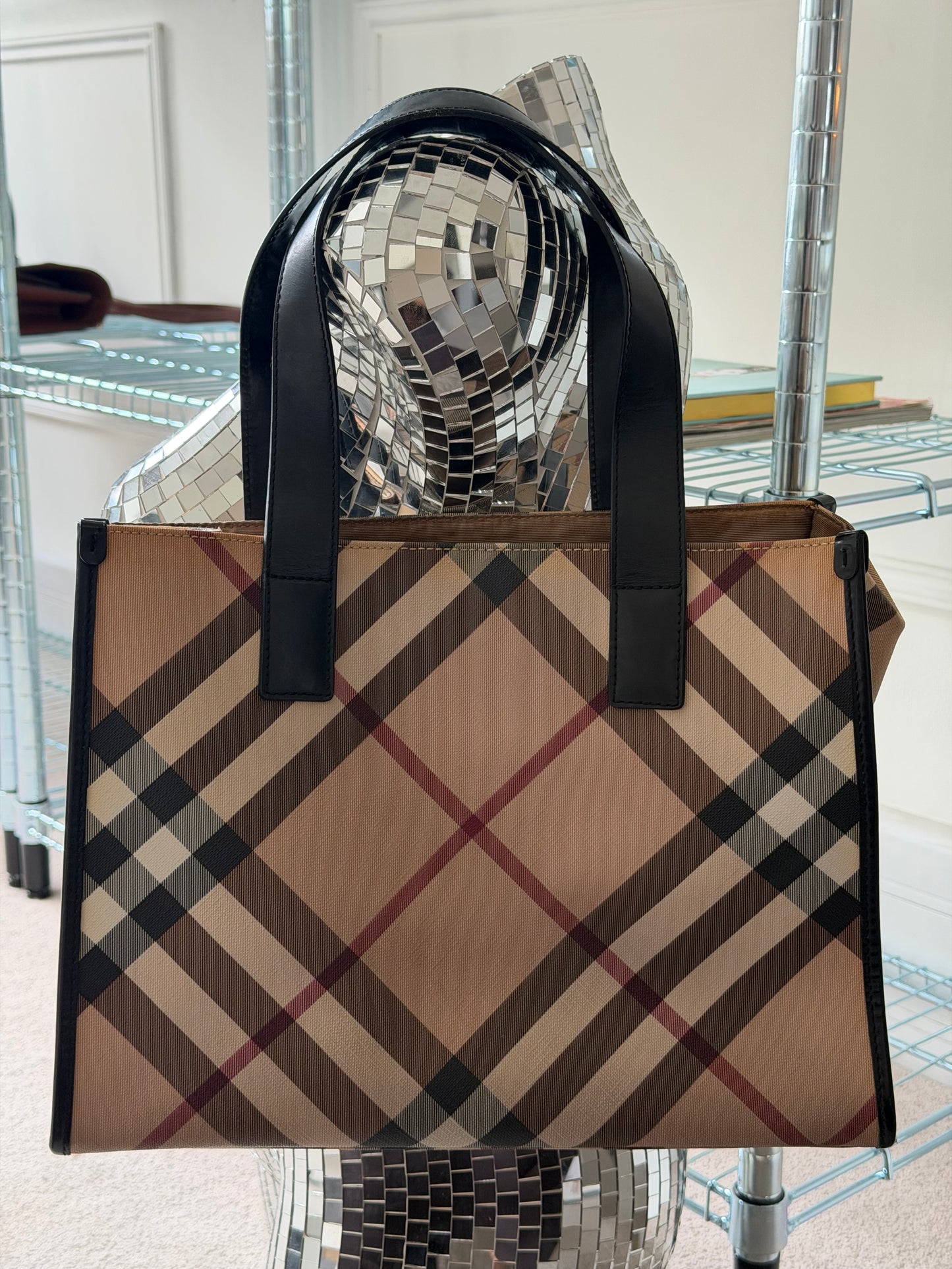 Pre-Owned Novacheck Coated Canvas Handbag