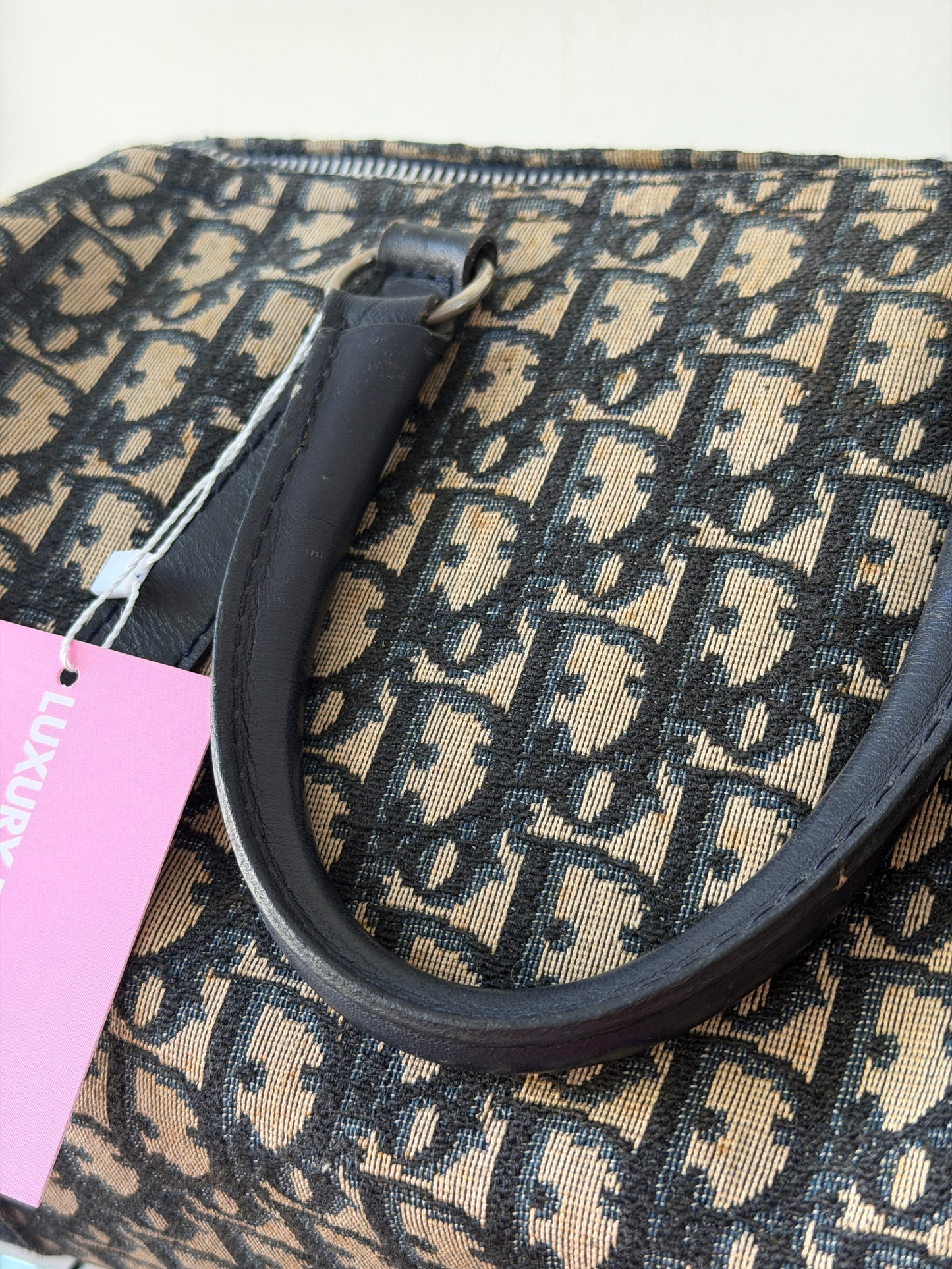 Pre-Owned Dior Oblique Trotter Canvas Handbag