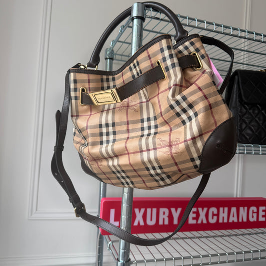 Pre-Owned Novacheck Coated Canvas Crossbody Bag