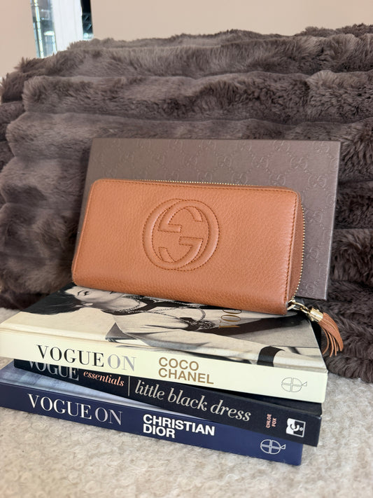 Pre-Owned Brown Soho Leather Wallet