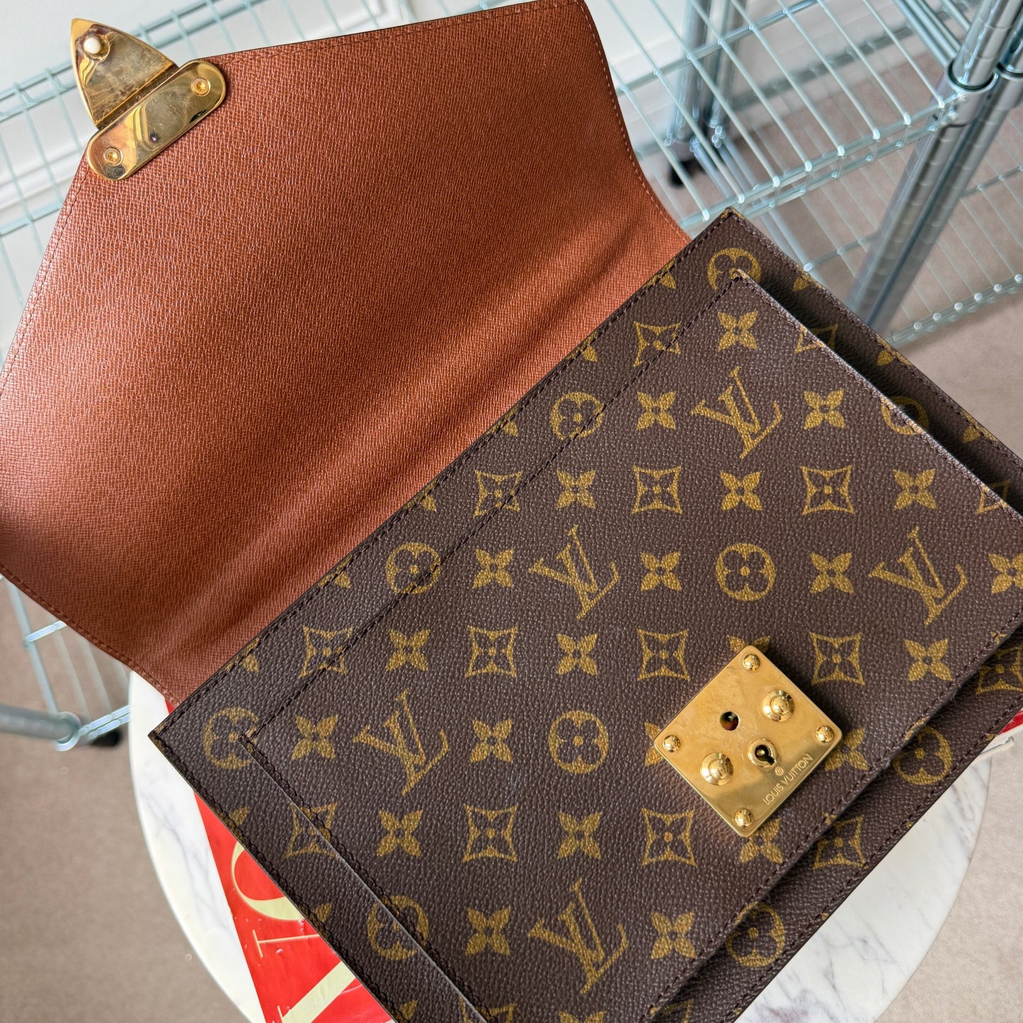 Pre-Owned LV Monogram Canvas Monceau GM Crossbody Bag
