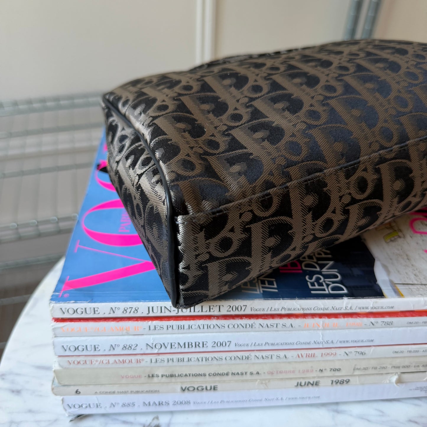 Pre-Owned Dior Oblique Nylon Clutch Bag