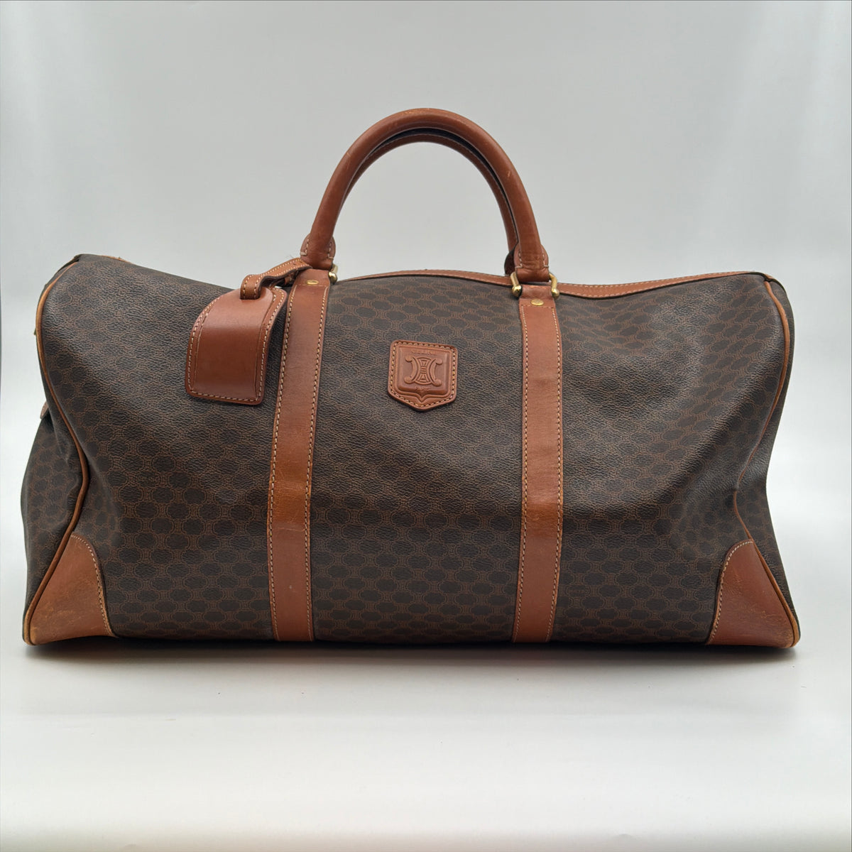 Pre-Owned Macadam Coated Canvas Keepall Bag