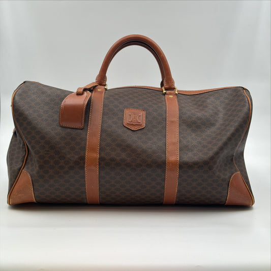 Pre-Owned Macadam Coated Canvas Keepall Bag