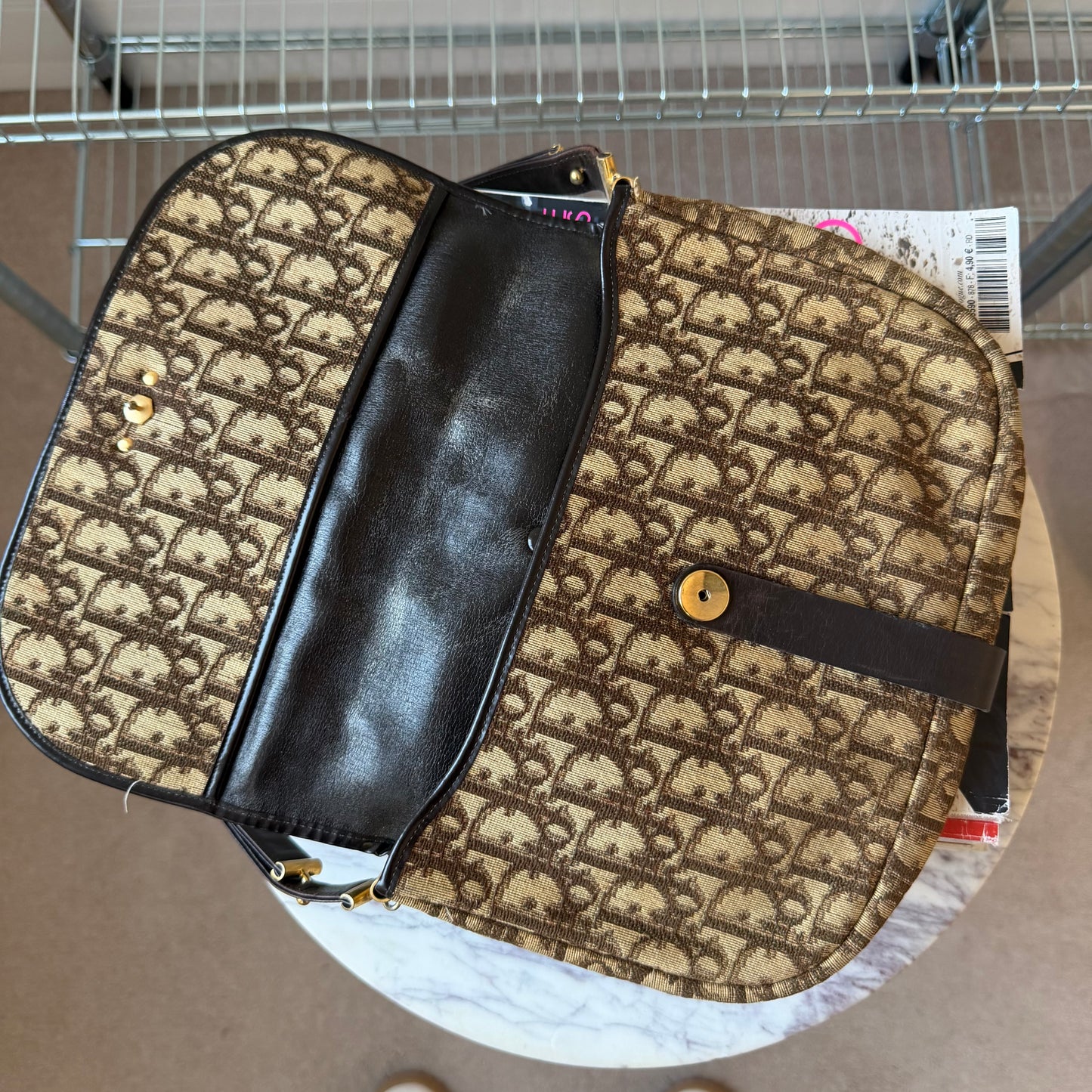 Pre-Owned Brown Trotter Canvas Shoulder Bag