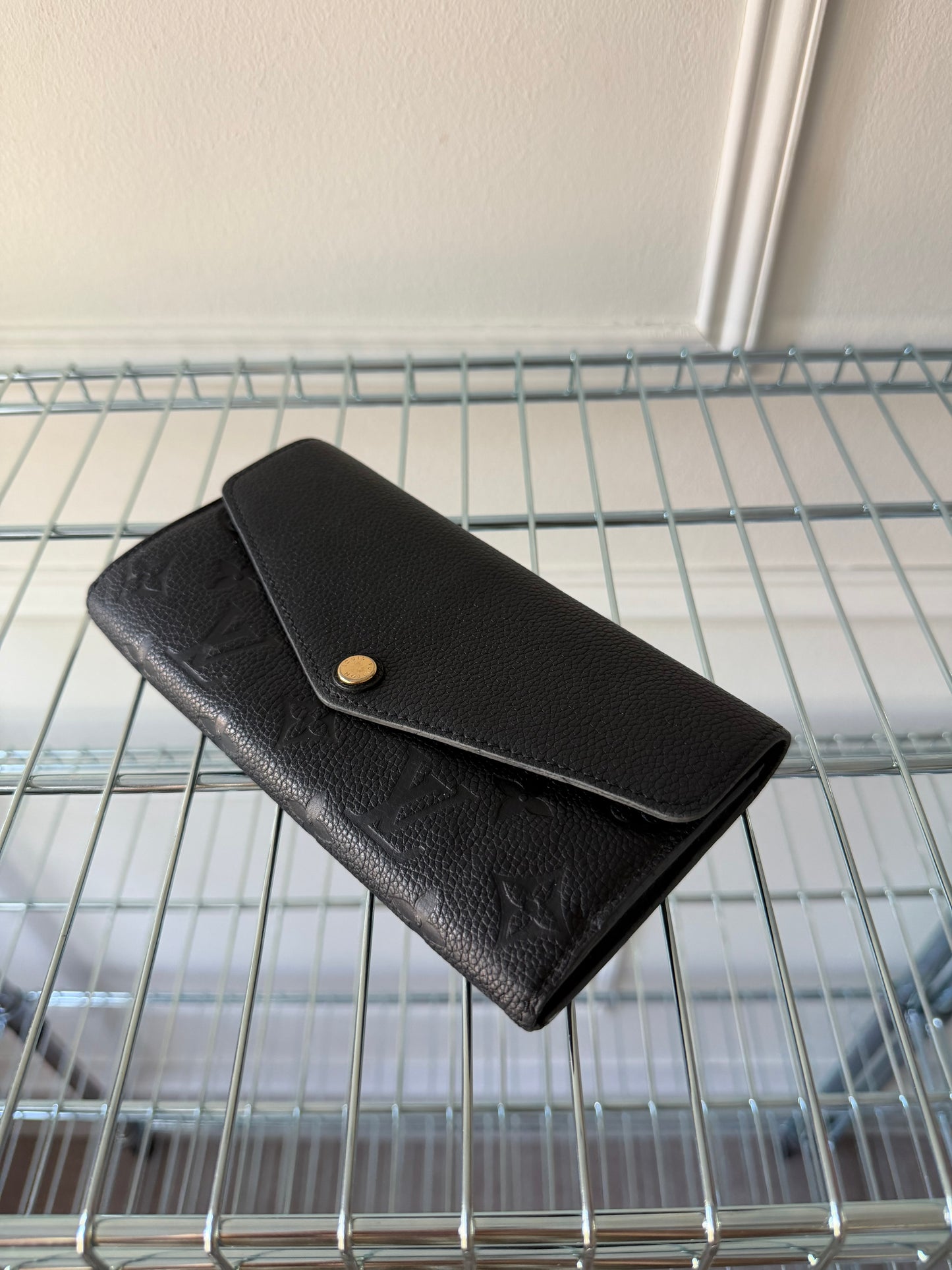 Pre-Owned Black Monogram Empreinte Leather Wallet