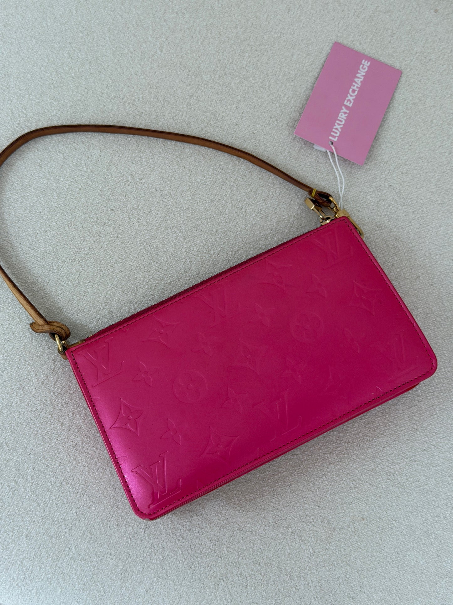 Pre-Owned Pink Monogram Vernis Leather Lexington Shoulder Bag