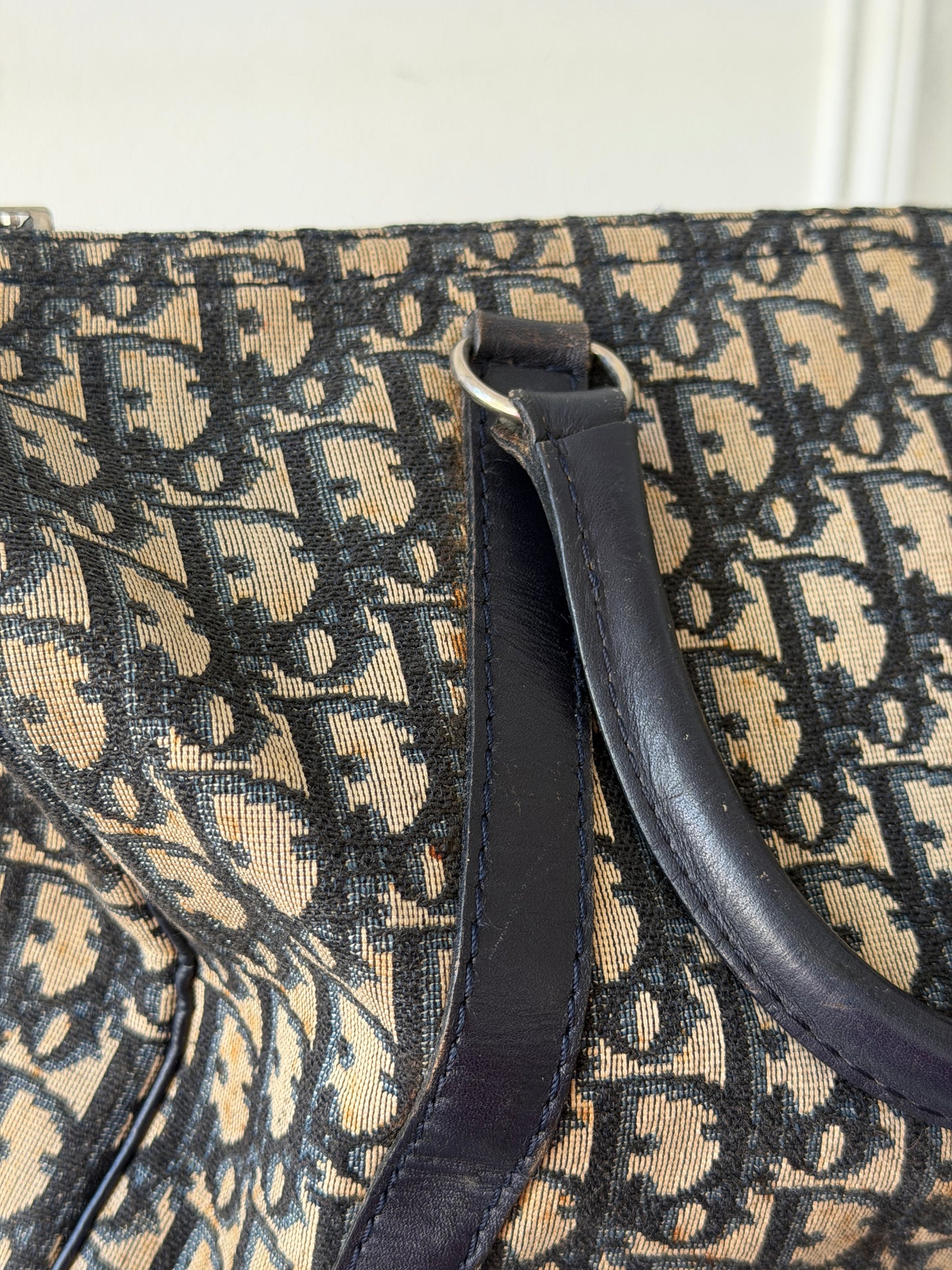 Pre-Owned Dior Oblique Trotter Canvas Handbag
