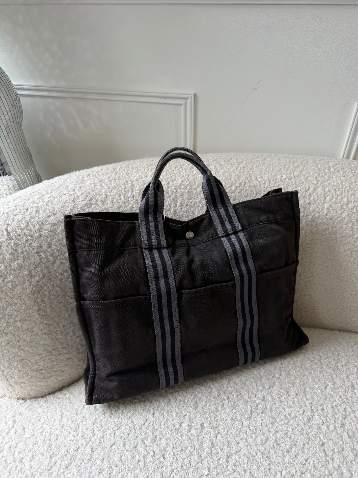 Black Fourre Tout Tote Bag - Pre-Owned