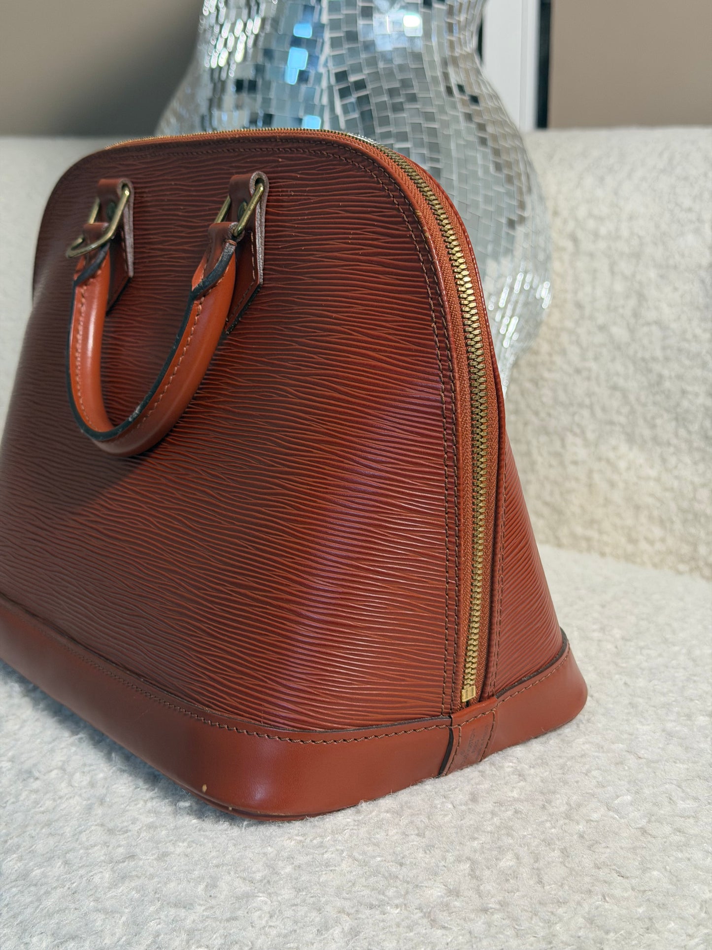 Pre-Owned Orange Epileather Alma PM