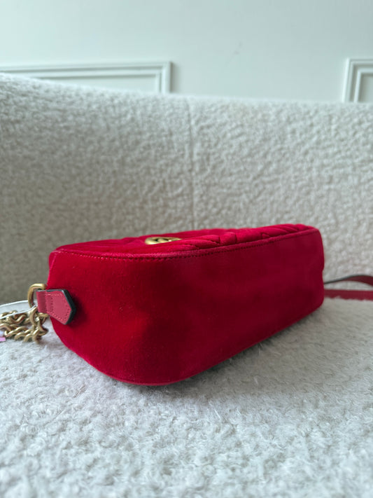 Red Velvet Marmont Camera Bag