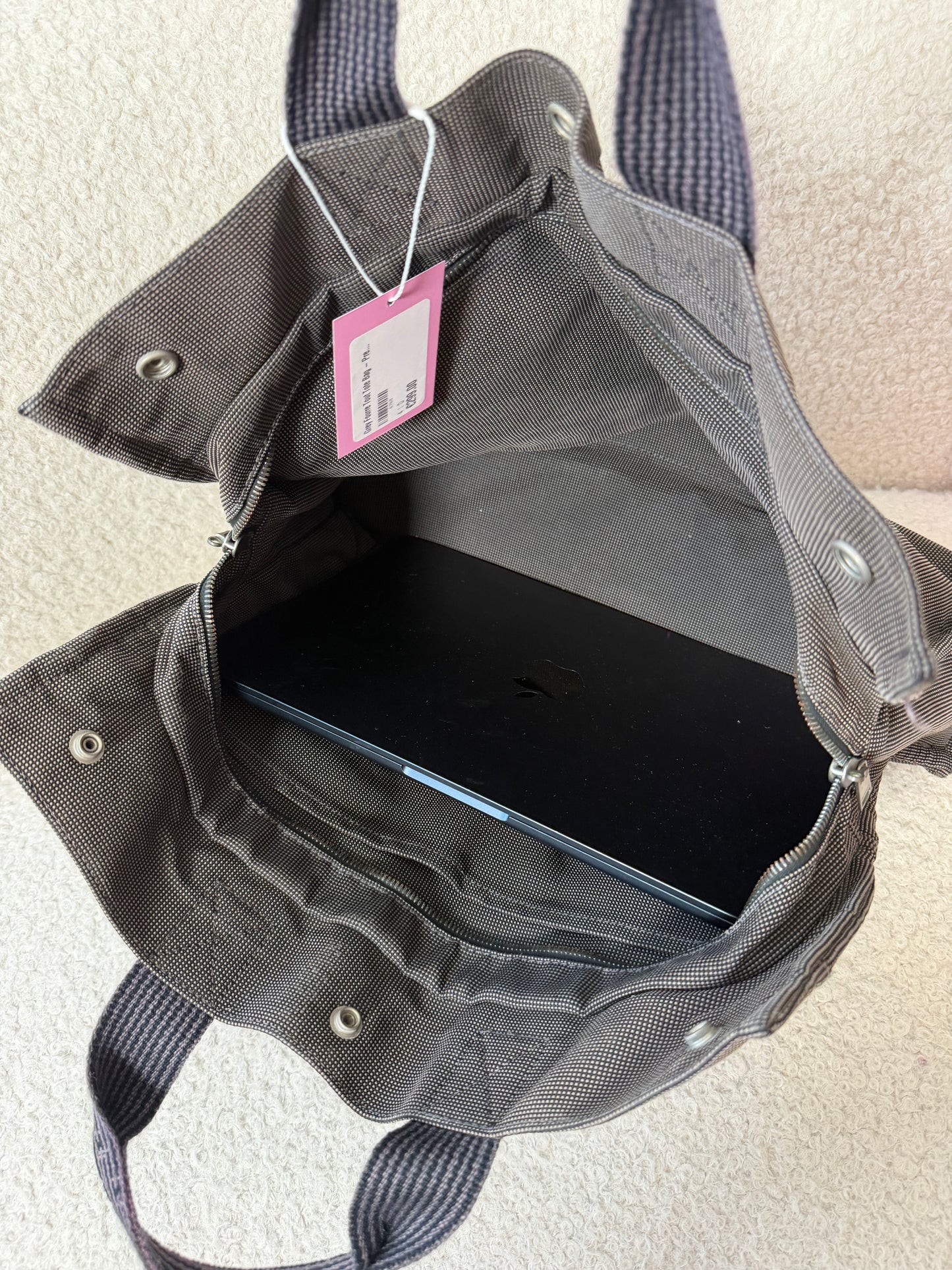 Grey Fourre Tout Tote Bag - Pre-Owned