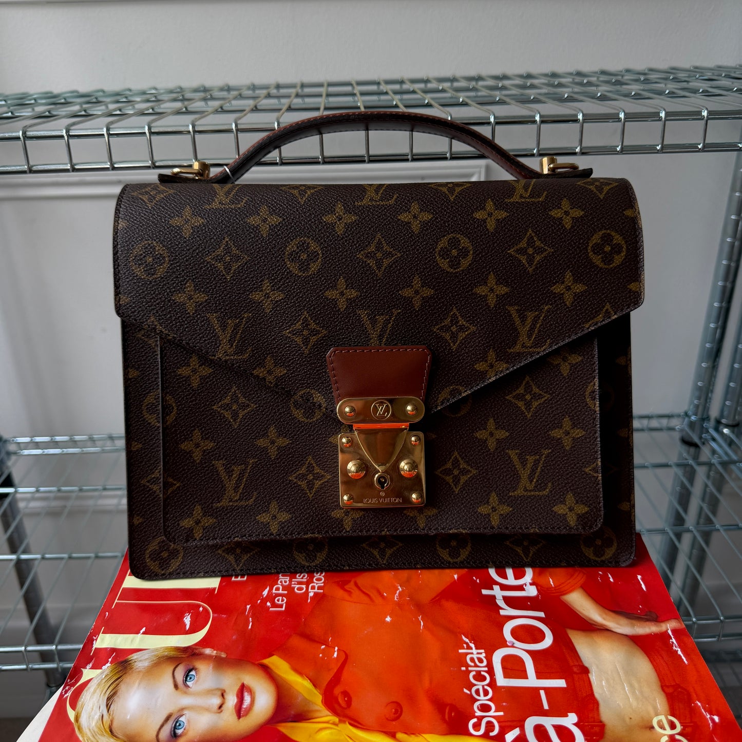 Pre-Owned LV Monogram Canvas Monceau GM Crossbody Bag