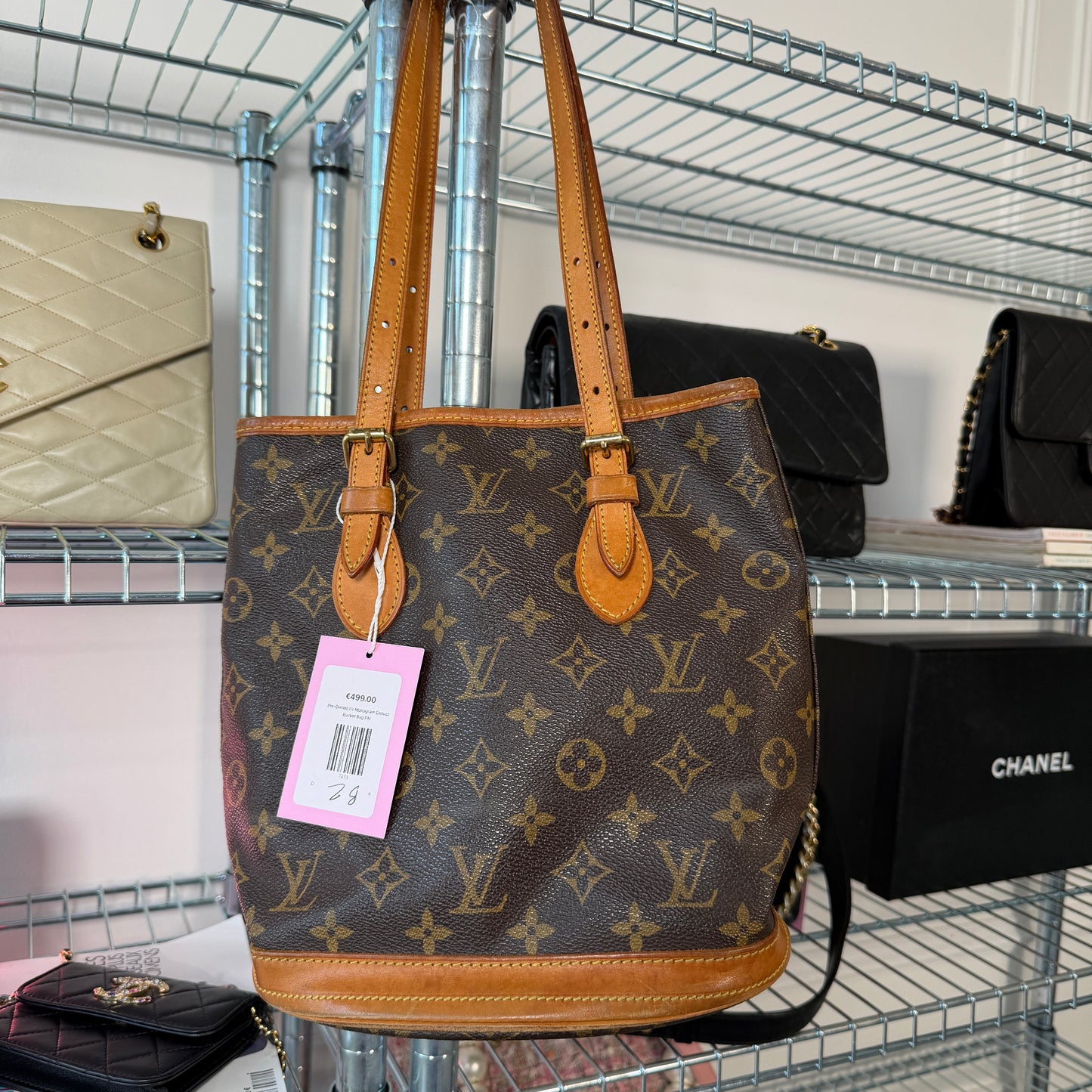 Pre-Owned LV Monogram Canvas Bucket Bag PM