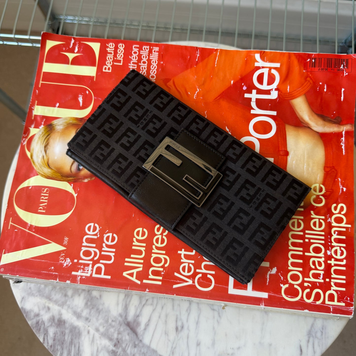 Pre-Owned Black Zucchino Canvas Wallet