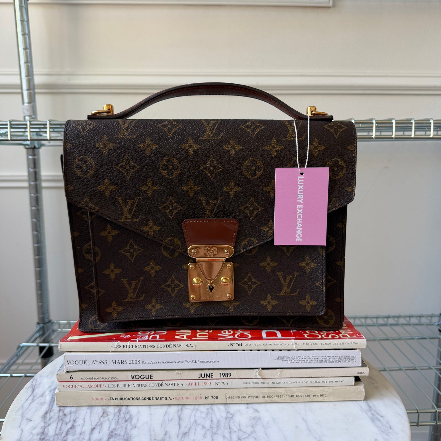Pre-Owned LV Monogram Canvas Monceau GM Crossbody Bag