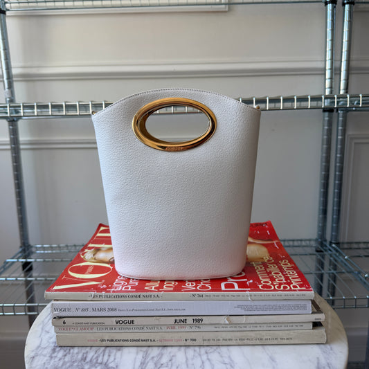 Pre-Owned White Leather Handbag
