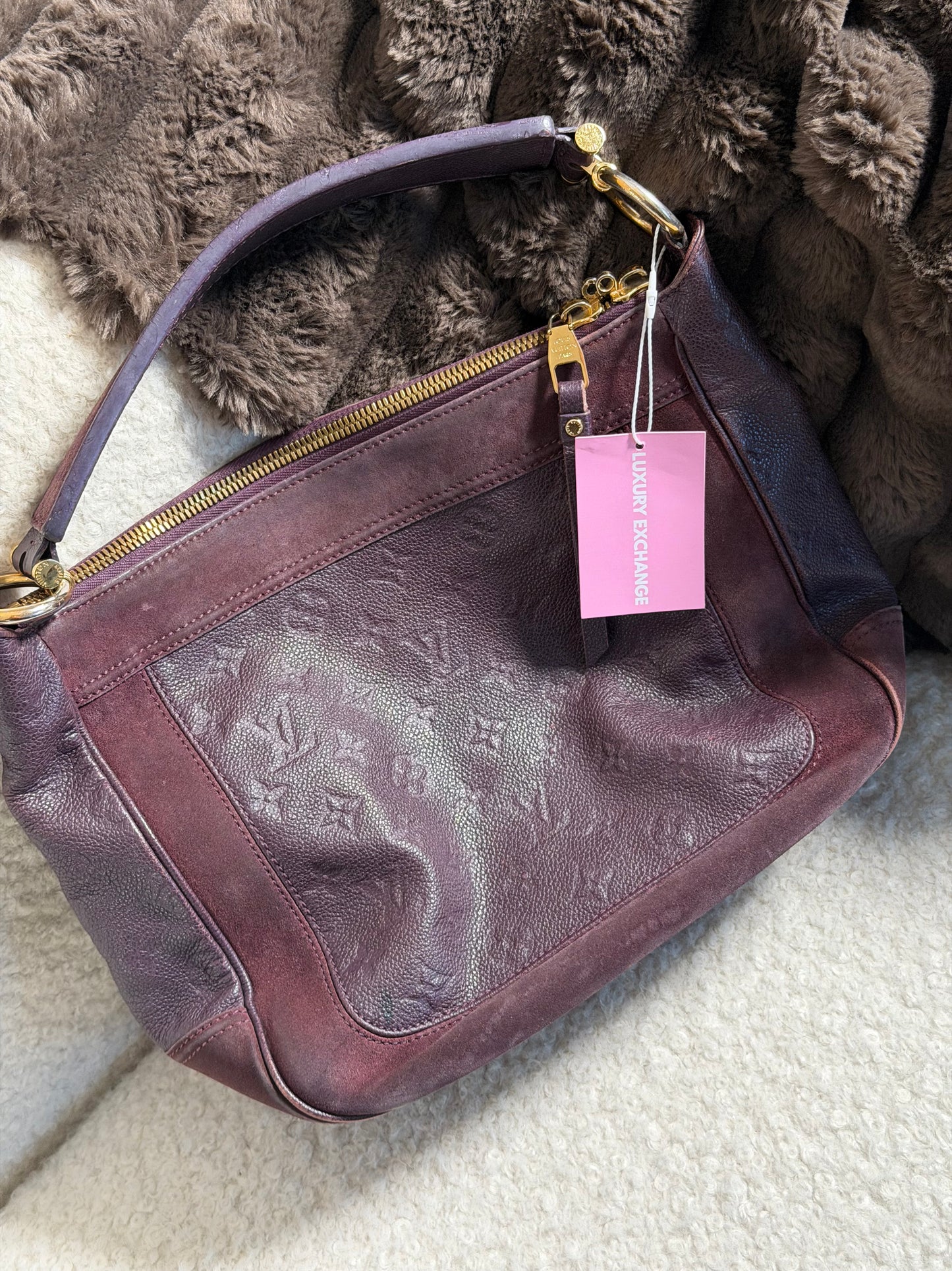 Pre-Owned Purple Monogram Empreinte Leather Handbag