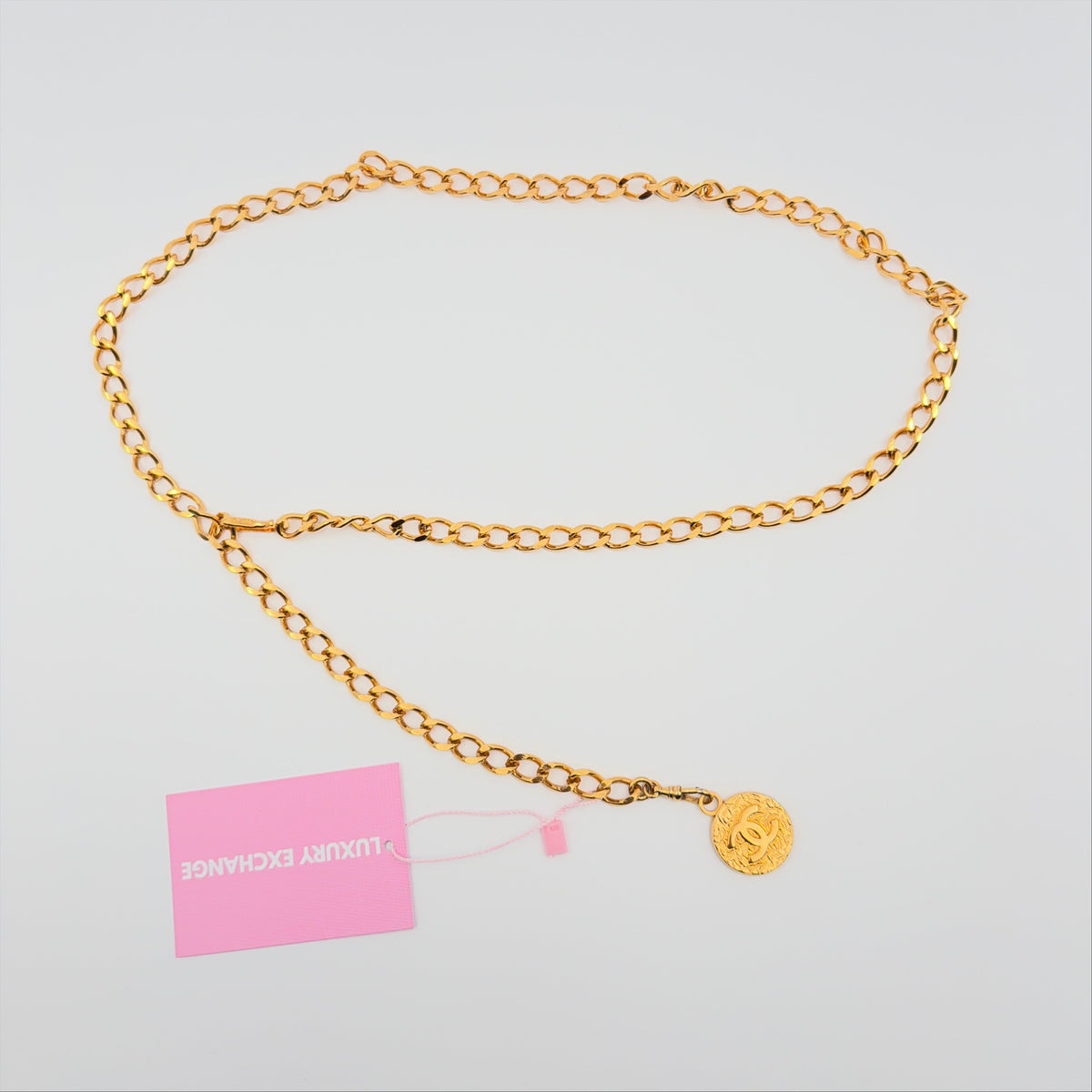 Pre-Owned CC Chain Gold-Plated Belt