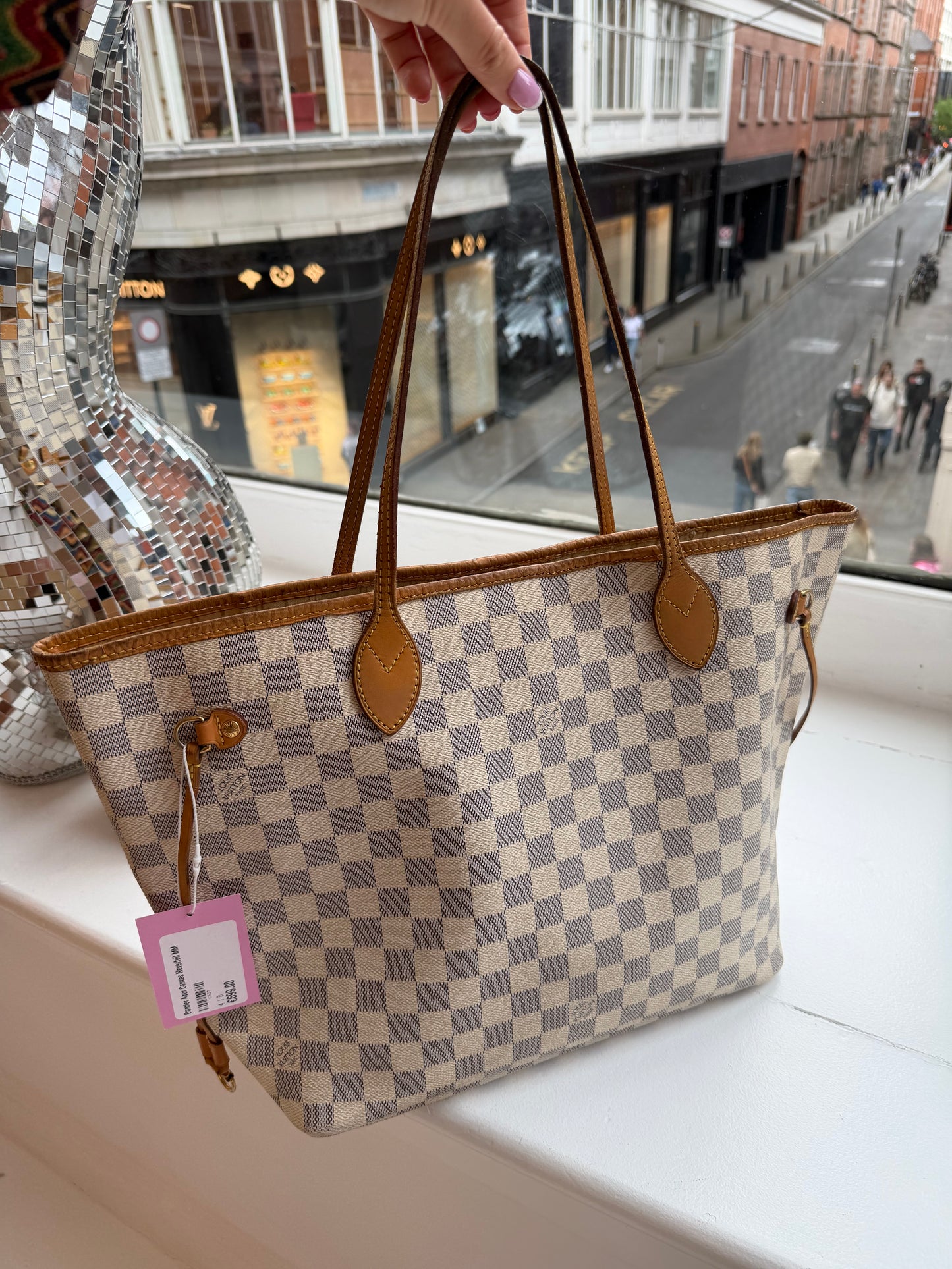 Damier Azur Canvas Neverfull MM